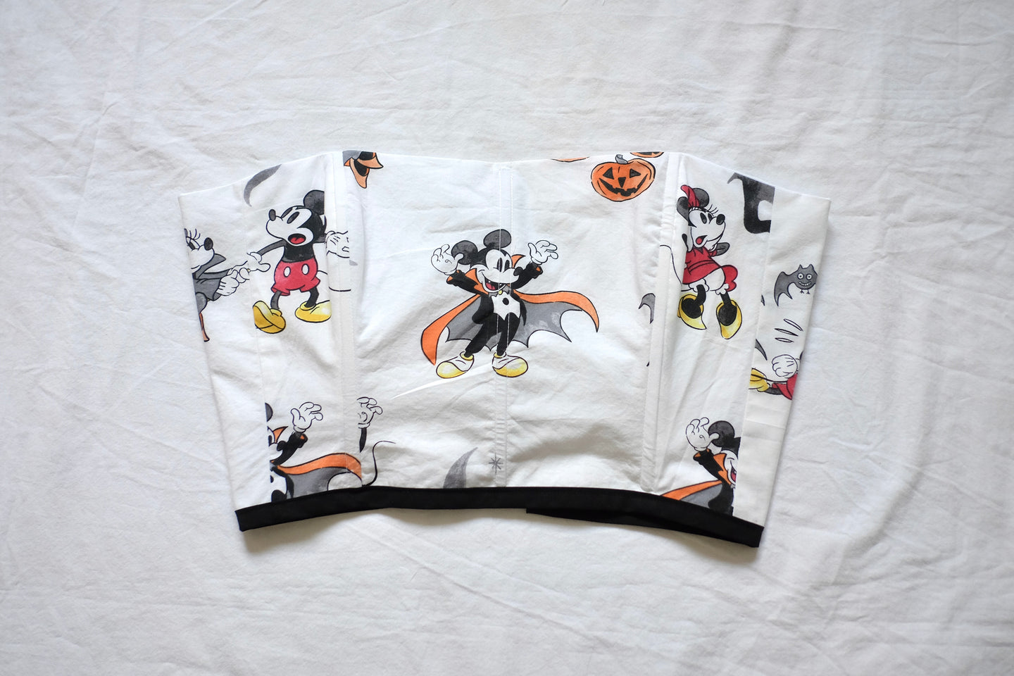 XS/S spooky cropped strapless corset top